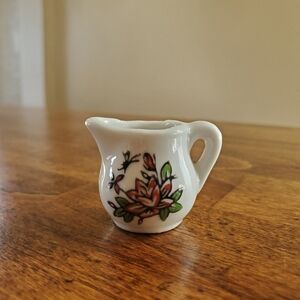 Hand Painted Floral Miniature Pitcher - Made in Japan